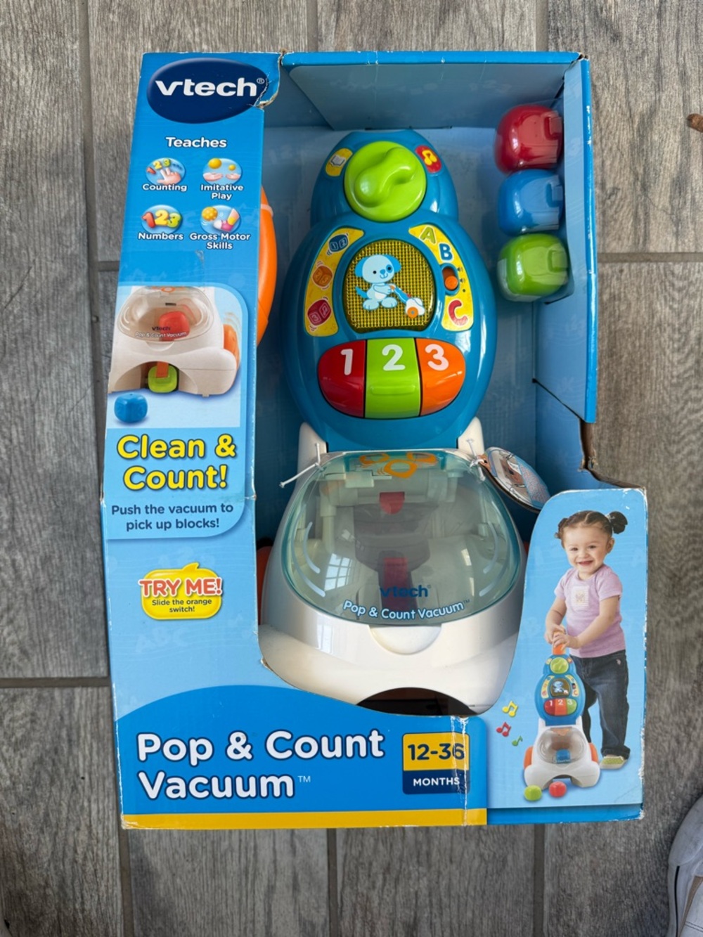 VTech Pop & Count Vacuum NEW IN BOX